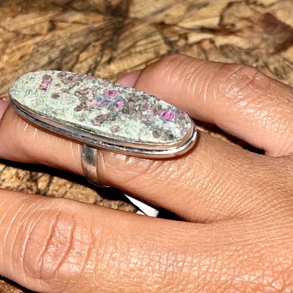 Ruby Fuchsite Ring Size 5 3/4 - Picture 3 of 6
